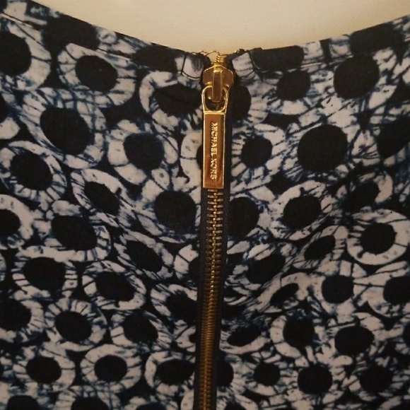 Michael Kors navy blue white batik look dress - Picture 3 of 4